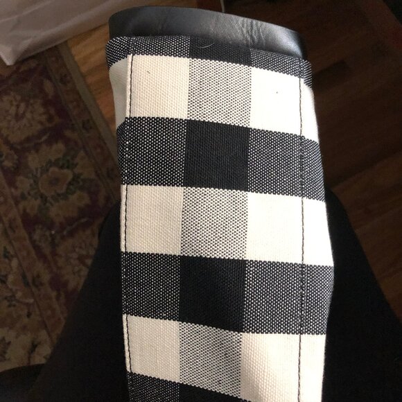 Talbots Black & White Checkered Tote - Picture 2 of 3